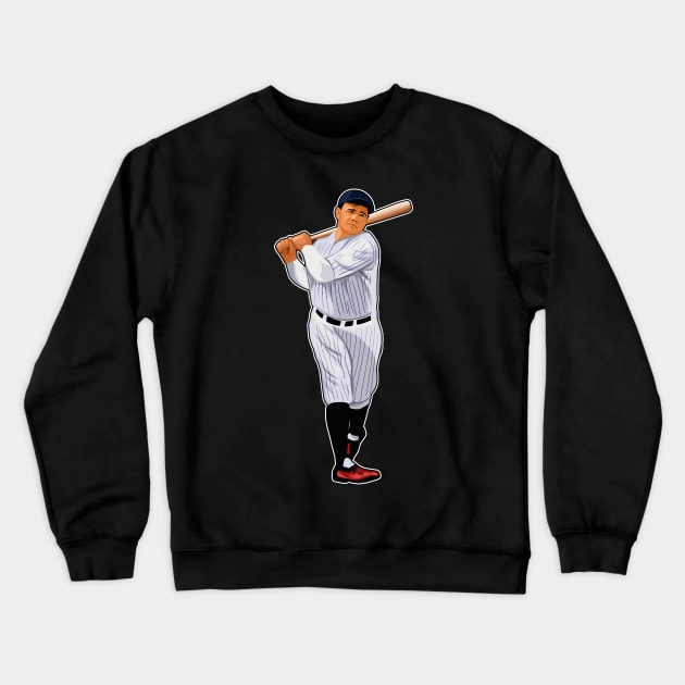 Baseball Legend Swing Circa 1933 Crewneck Sweatshirt by RunAndGow